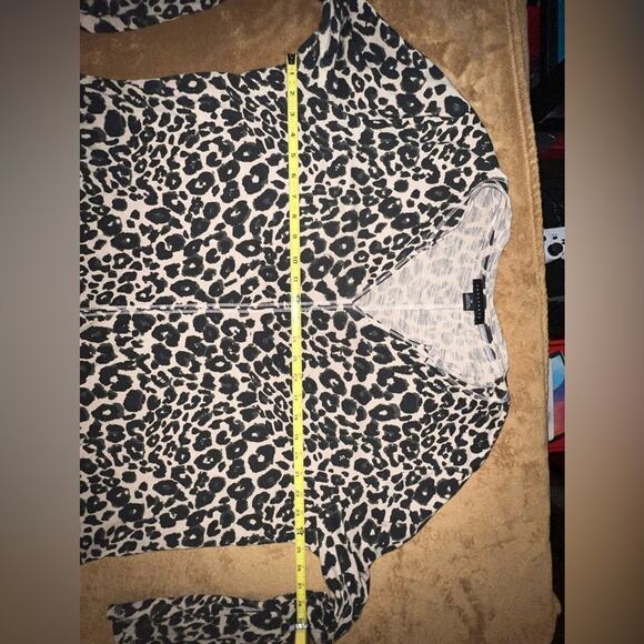 Sanctuary long-sleeved blouse black cream Size 2X - Picture 7 of 10